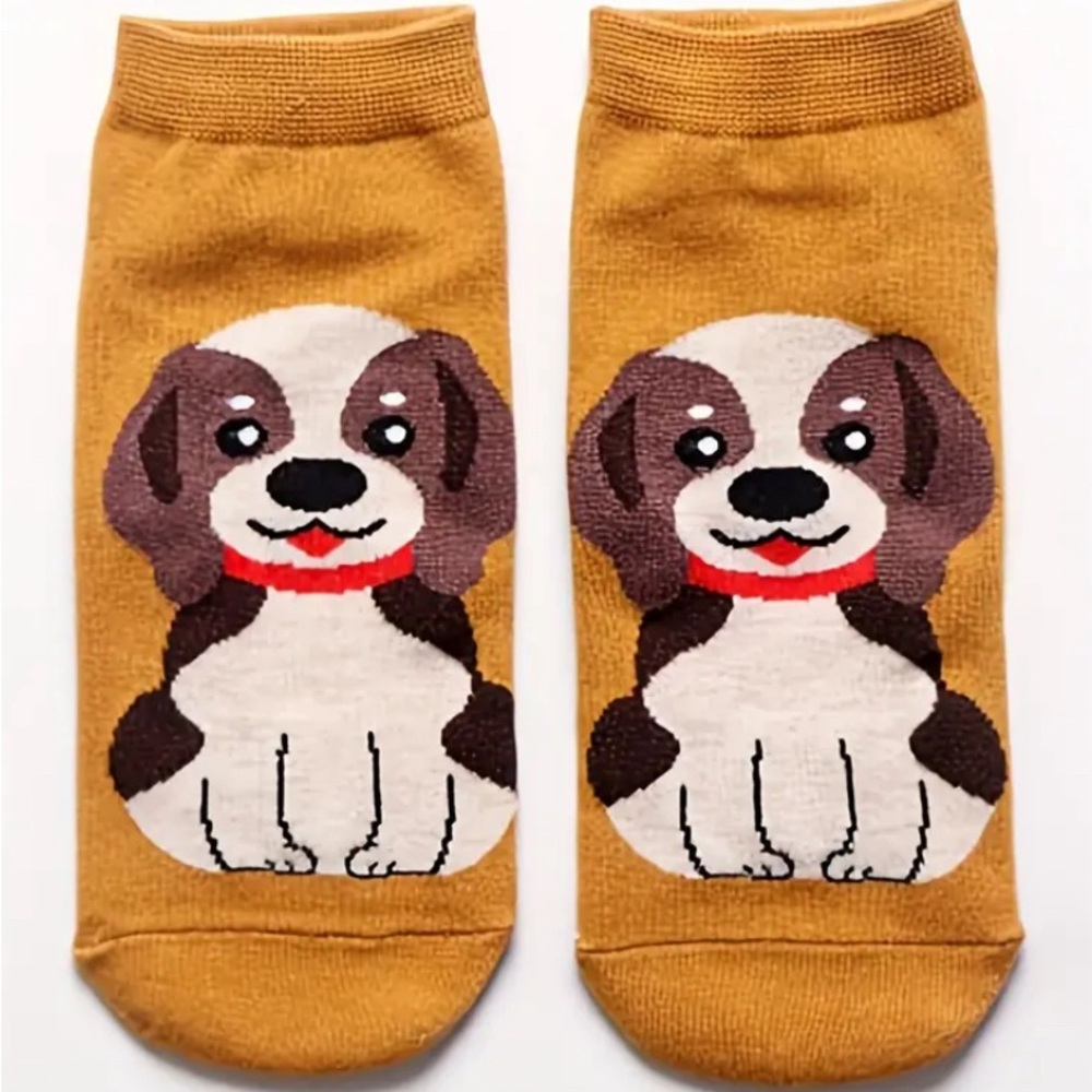 NEW 5 Pack DOG Print Ankle Socks 5-Pack! Size 5-10 - Picture 10 of 12